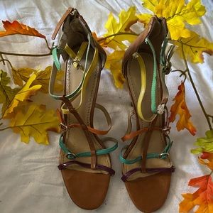 Nine West heels women size 7.5 colorful